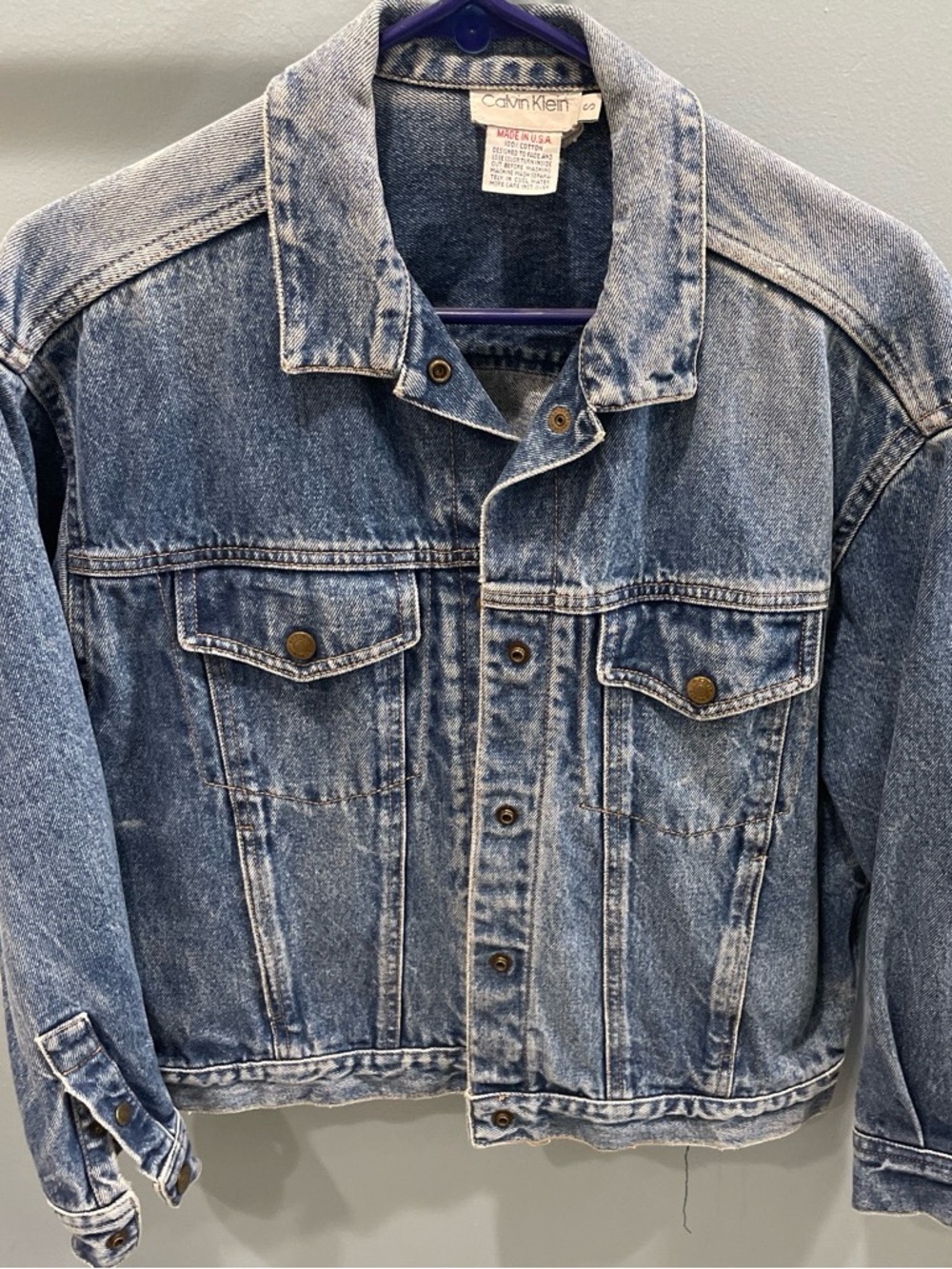 Calvin Klein Light Blue Washed Denim Jacket